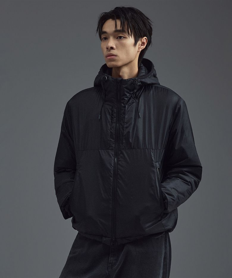 TORAY 프리마로프트 펑셔널 후드 자켓 블랙