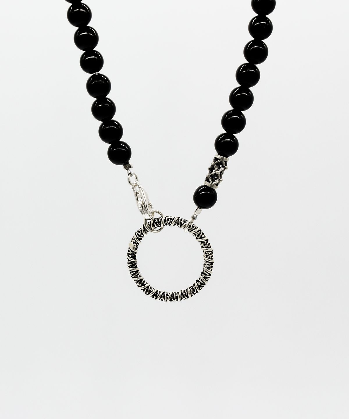 하카블랙스(HAKKABLACKS) Black Onyx & Silver / Glasses Holder & Necklace