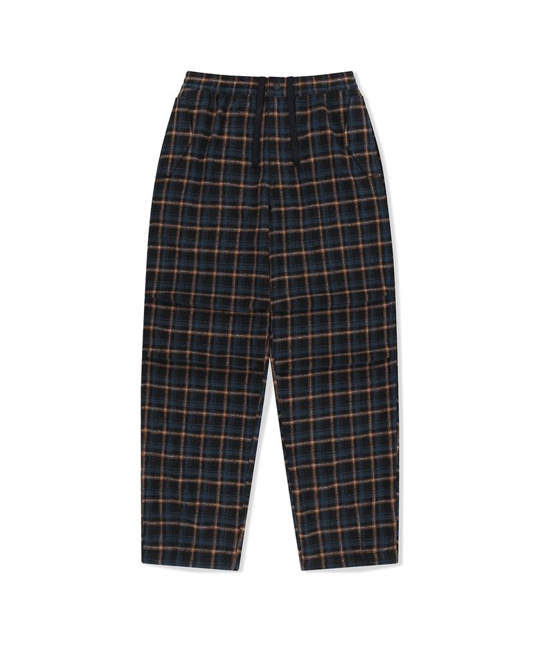 Plaid Swing Pants Black