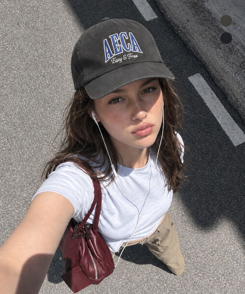 AECA SYMBOL FELT BALL CAP (2color)