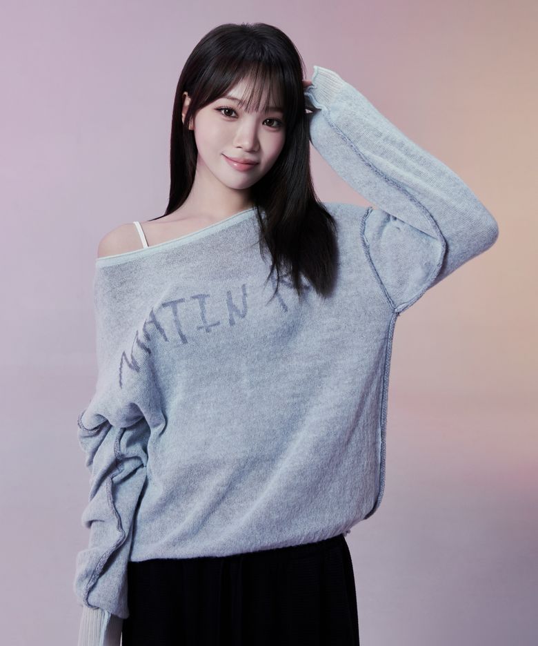 MATIN DUAL TONE KNIT PULLOVER IN MINT