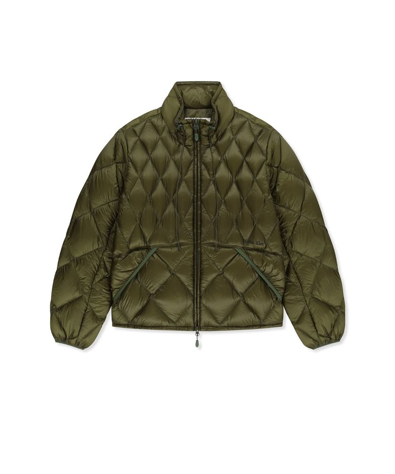 MIX QUILTED LIGHT DOWN JUMPER IN KHAKI