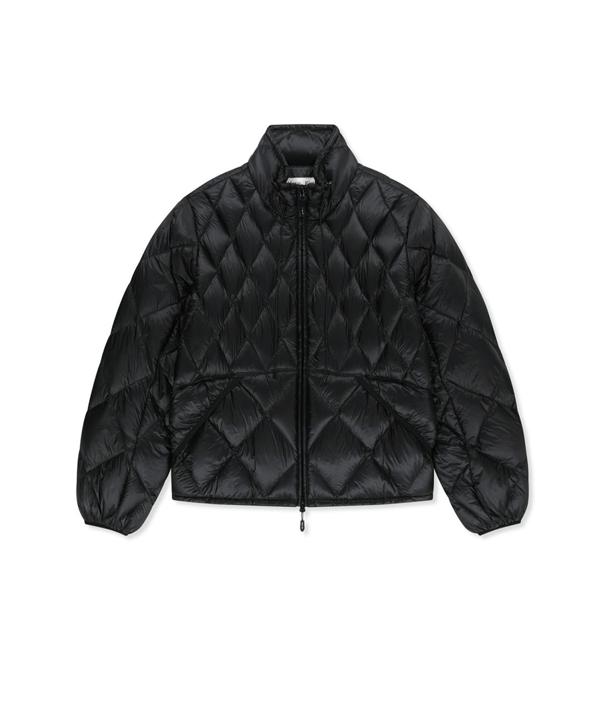 마뗑킴(MATIN KIM) MIX QUILTED LIGHT DOWN JUMPER IN BLACK