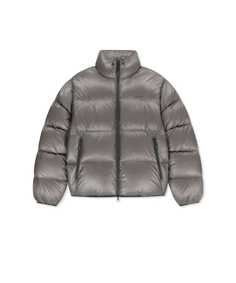 ICON LOGO DOWN JUMPER IN LIGHT GREY