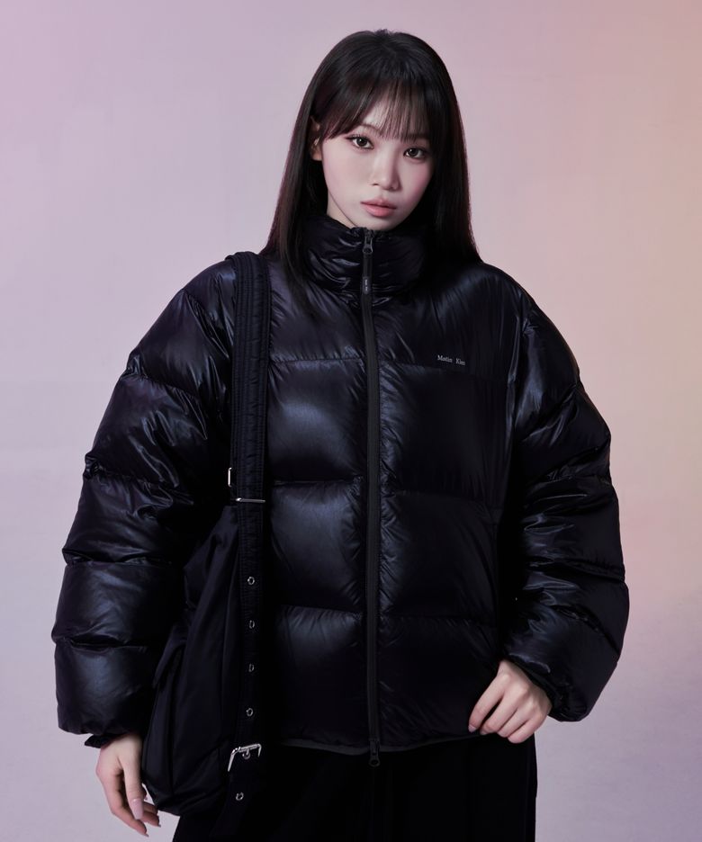 ICON LOGO DOWN JUMPER IN BLACK