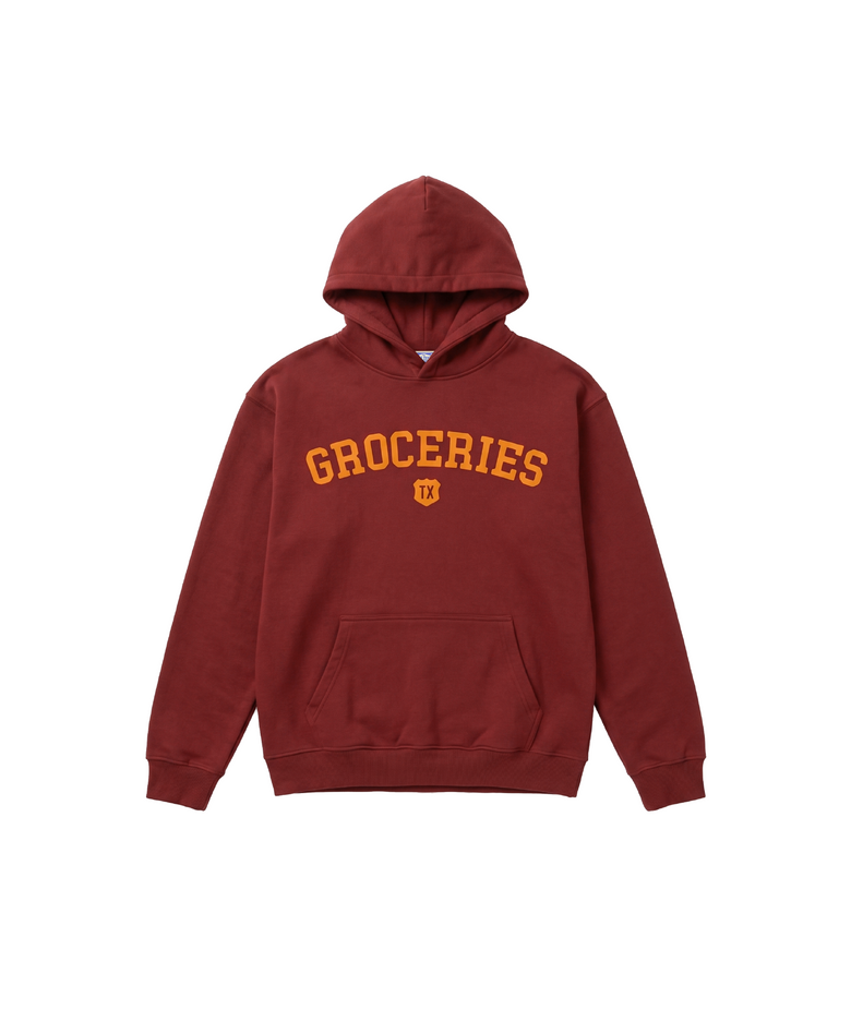 GROCERIES Hoodie_BURGUNDY