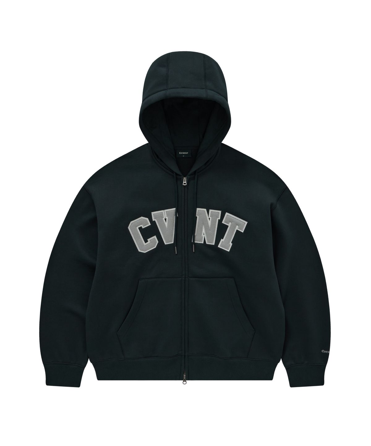 커버낫(COVERNAT) CVNT 기모 후드집업 네이비
