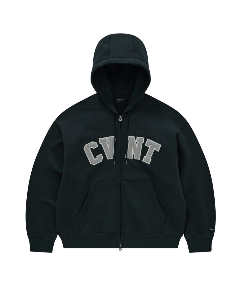 CVNT 기모 후드집업 네이비