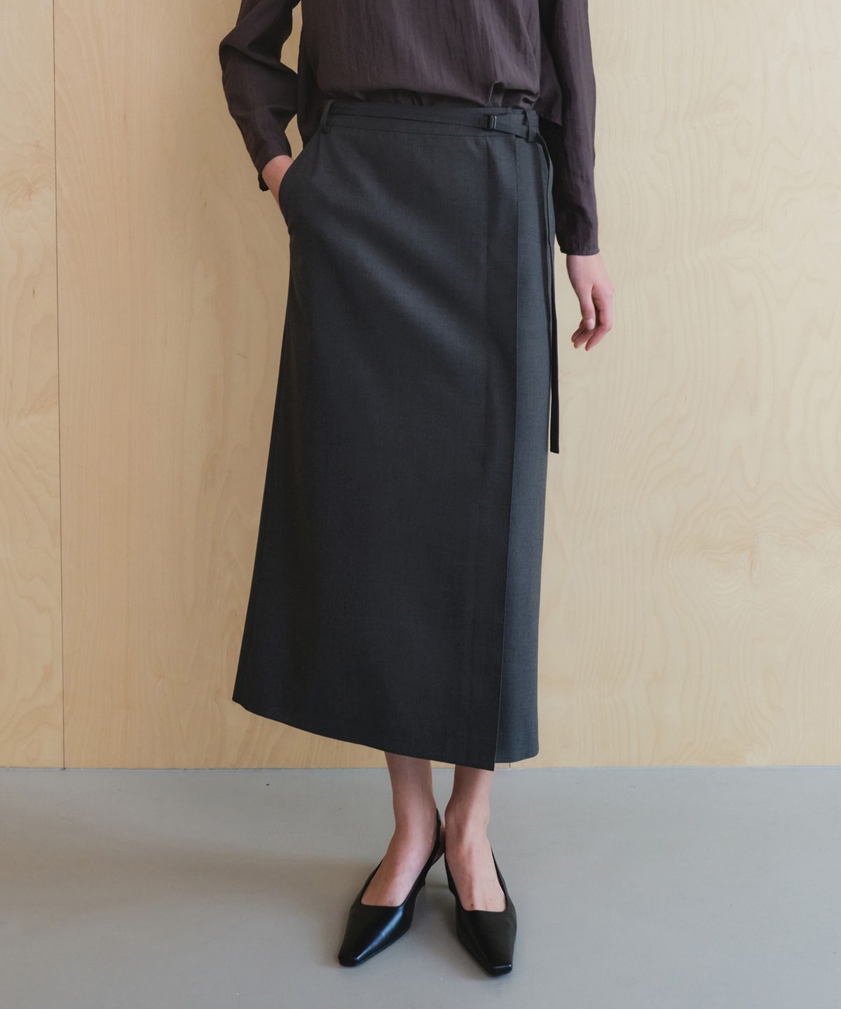 올리브 데 올리브(OLIVE DES OLIVE) H라인 기본 스커트 OE6AS9010