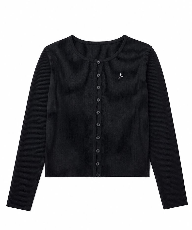 NEB essential cardigan (black)