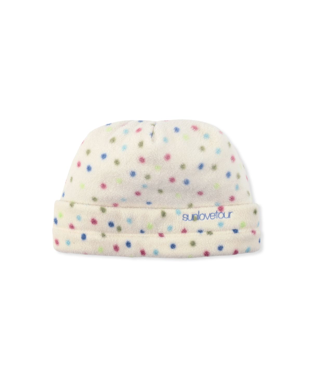 썬러브투어(SUNLOVETOUR) Phase Fleece Beanie Ivory Dot