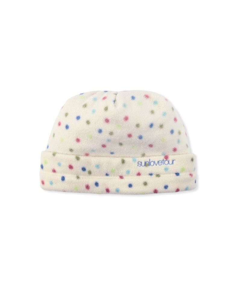 Phase Fleece Beanie Ivory Dot