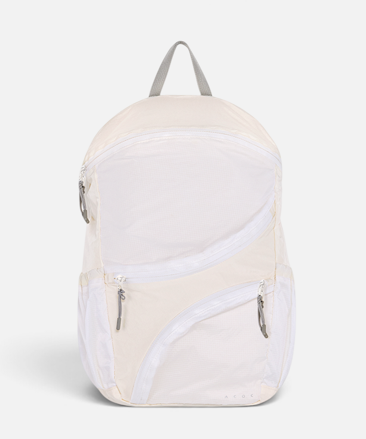 아코크(ACOC) Round Feather Backpack(M)_White