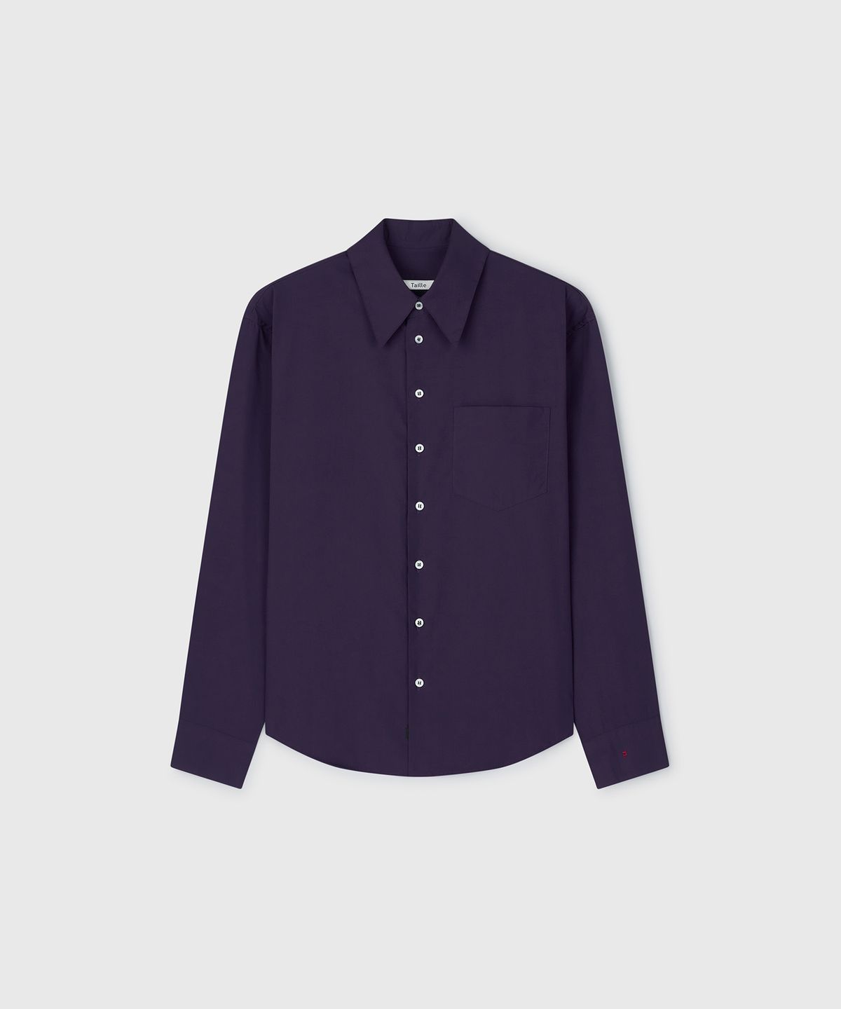 타일레(TAILLE) SOLID COTTON POLPLIN BOY SHIRT MULBERRY