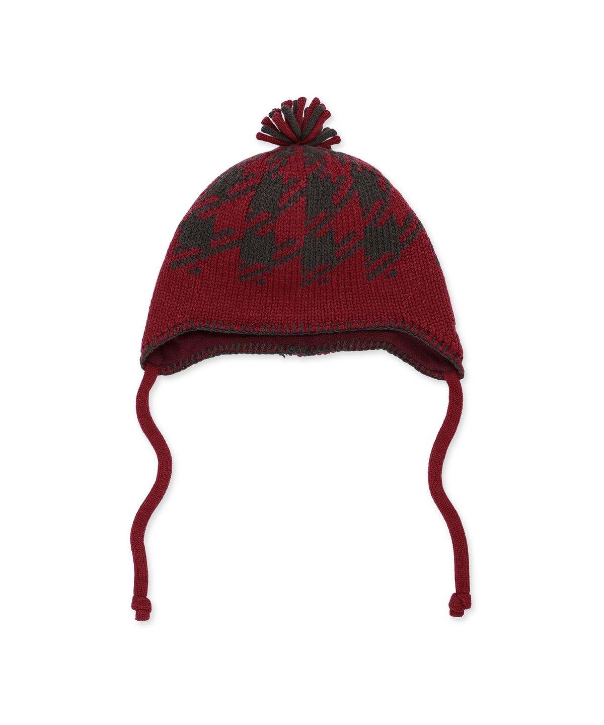 썬러브투어(SUNLOVETOUR) Check Knot Beanie Red