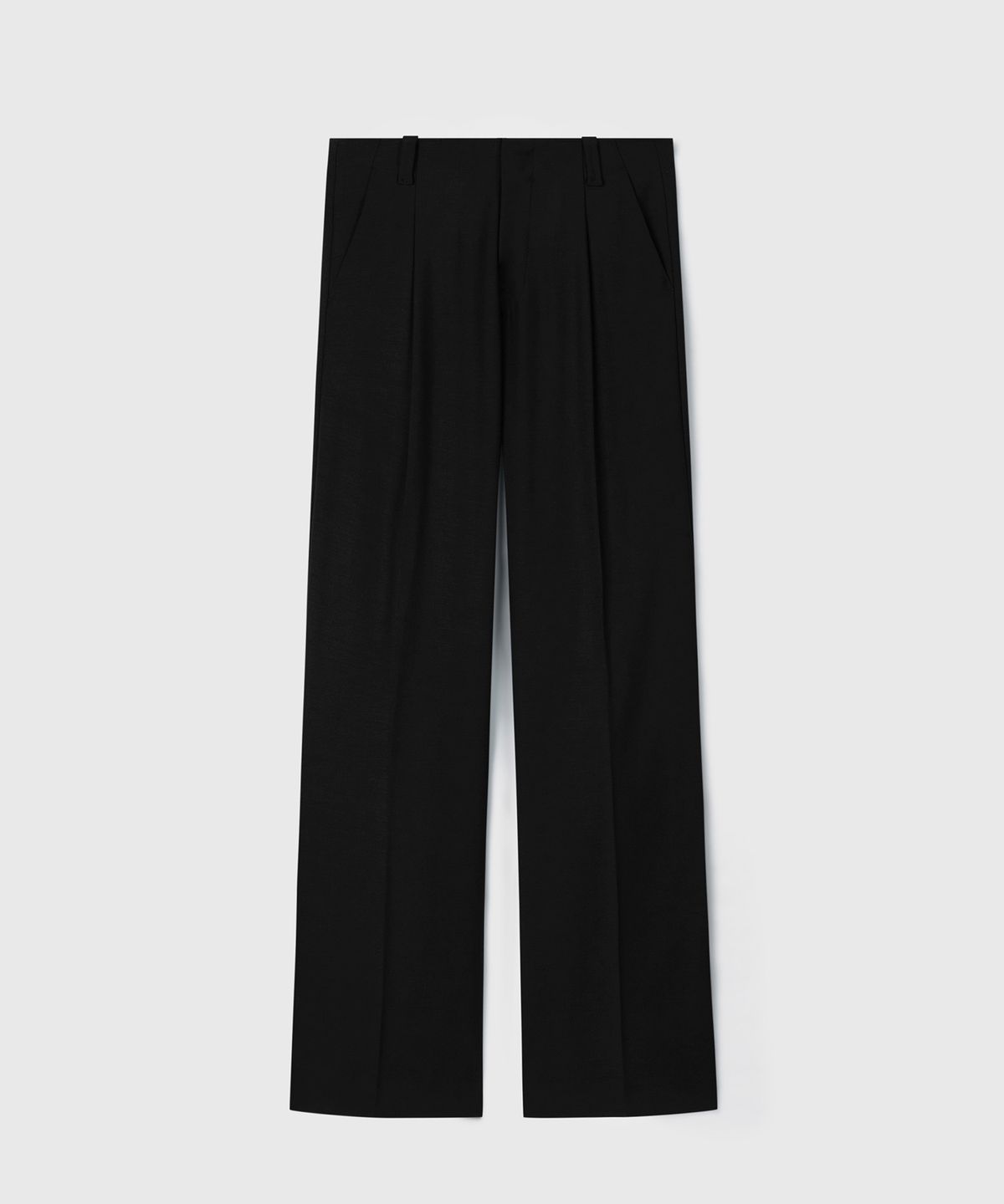 타일레(TAILLE) GALA PLEATED WIDE-LEG TROUSERS BLACK