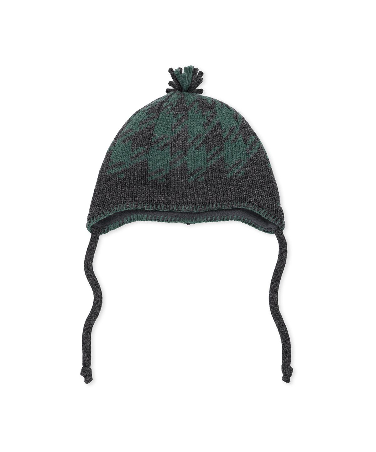 썬러브투어(SUNLOVETOUR) Check Knot Beanie Charcoal