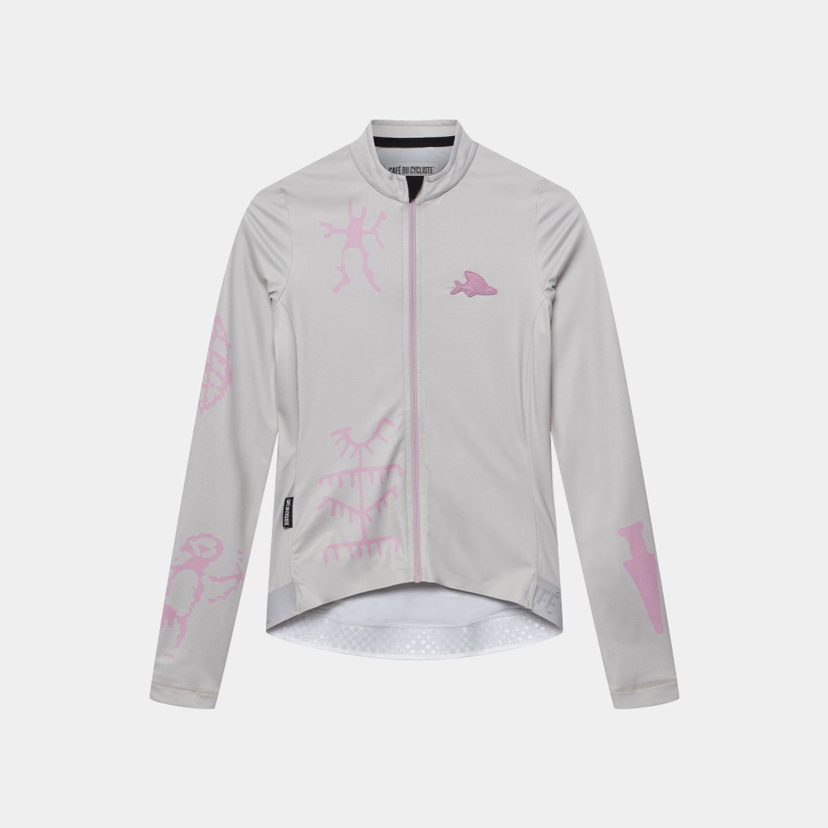 카페 드 사이클리스트(CAFE DU CYCLISTE) 콘스탄스 레이스 긴팔 져지 큐뮤러스 그레이 여성