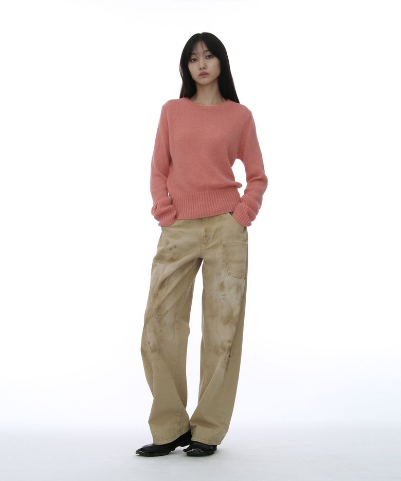포켓 신치백 더티 워시드 진_베이지
