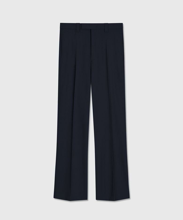 CARNABY FLARED WOOL TROUSERS DARK NAVY
