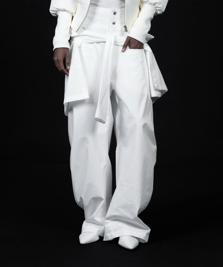 TIED SHIRT PANTS WHITE