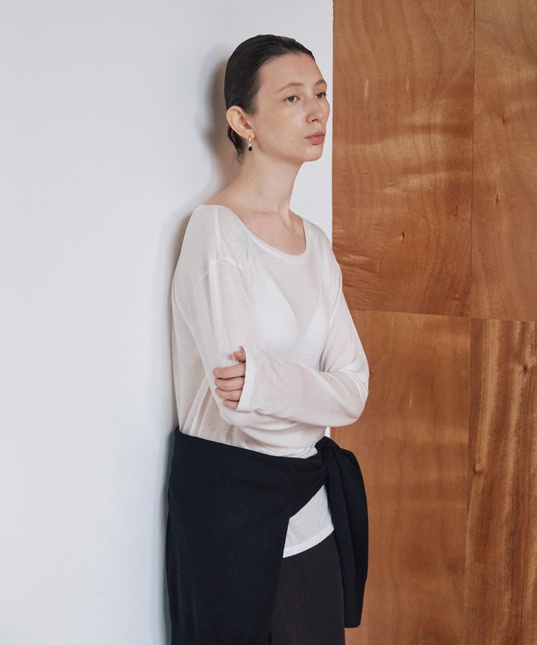 WIDE NECK T SHIRTS_IVORY