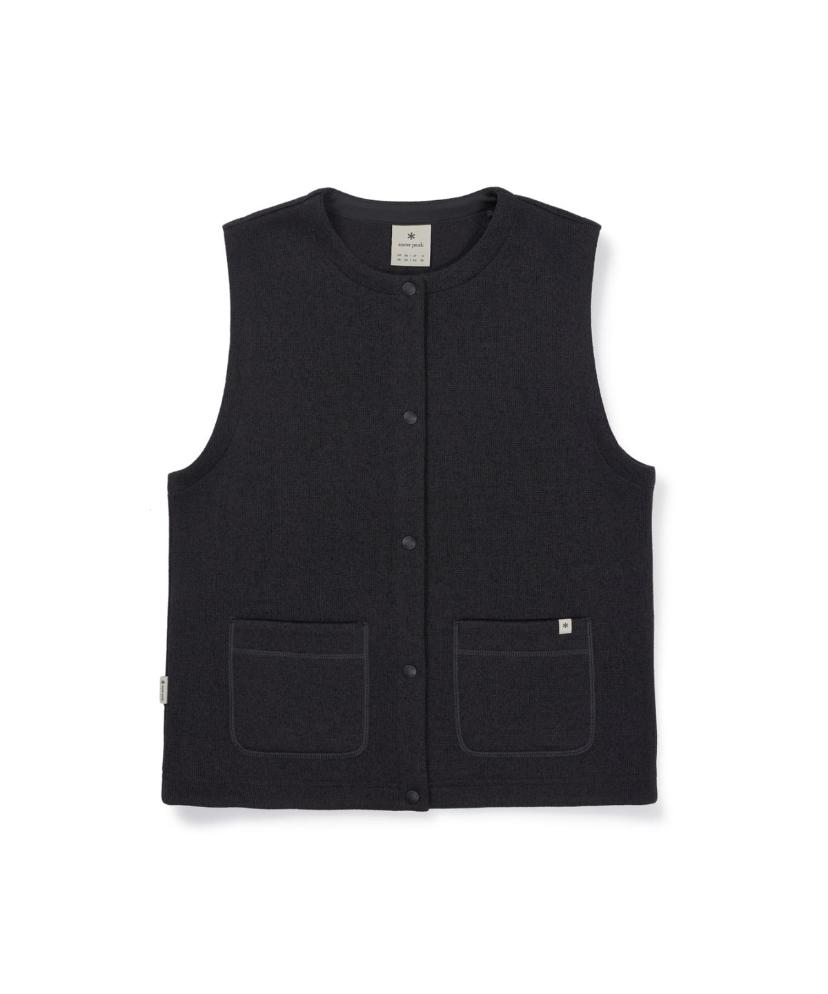 스노우피크 어패럴(SNOWPEAK APPAREL) 니트 여성 베스트 (S26WWFVE77) Dark Charcoal