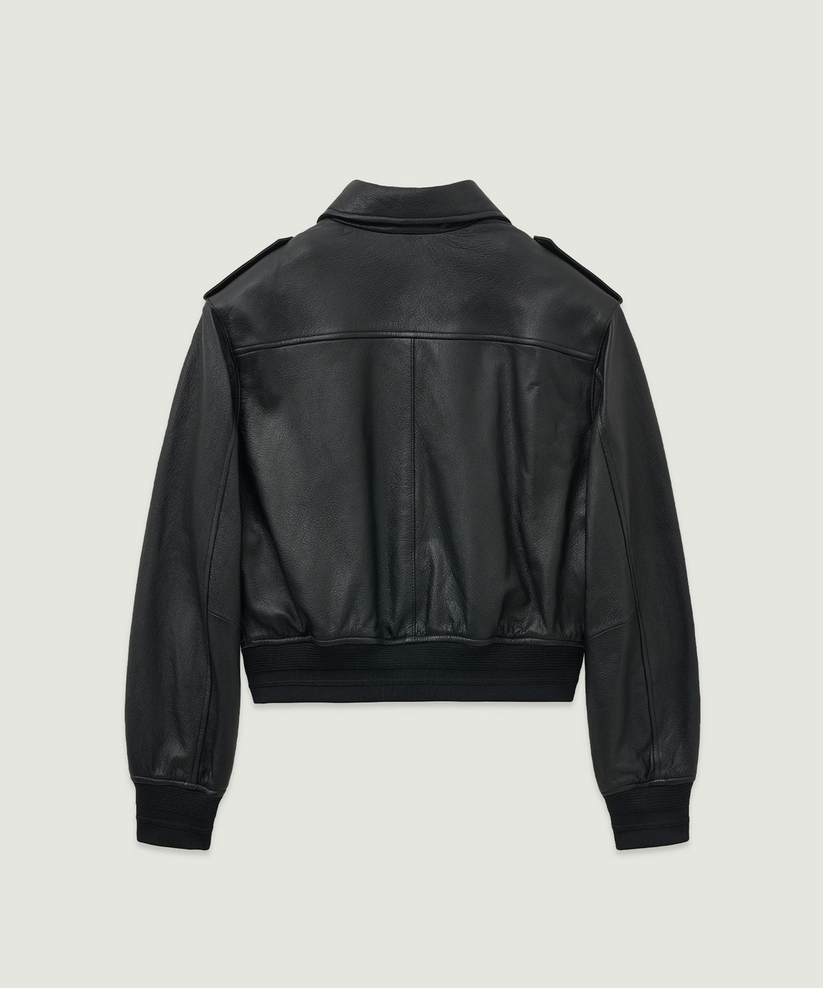 엘무드 우먼(LMOOD WOMEN) PERSO Goat Leather Blouson Jacket Black