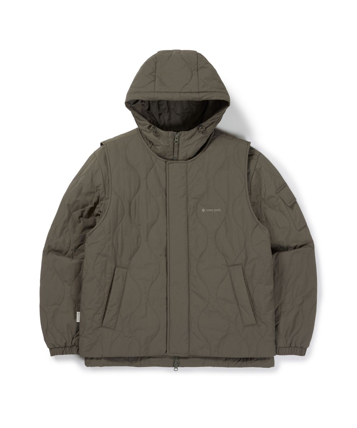 스노우피크 어패럴(SNOWPEAK APPAREL) 경량 타슬란 2IN1 씬클라우드 자켓 (S26WMLPJ44) Tan Gray