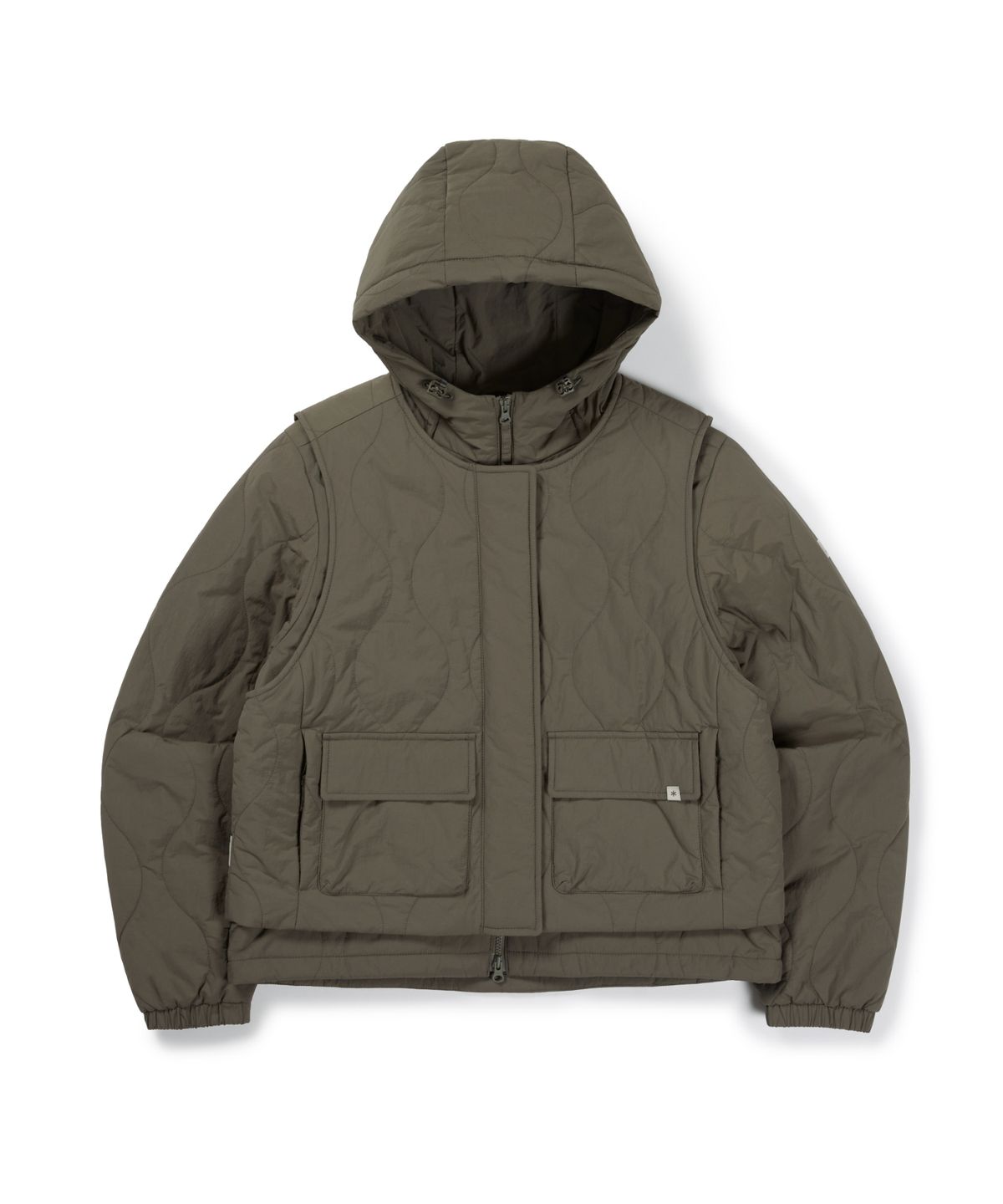 스노우피크 어패럴(SNOWPEAK APPAREL) 경량 타슬란 여성 2IN1 씬클라우드 자켓 (S26WWLPJ45) Tan Gray