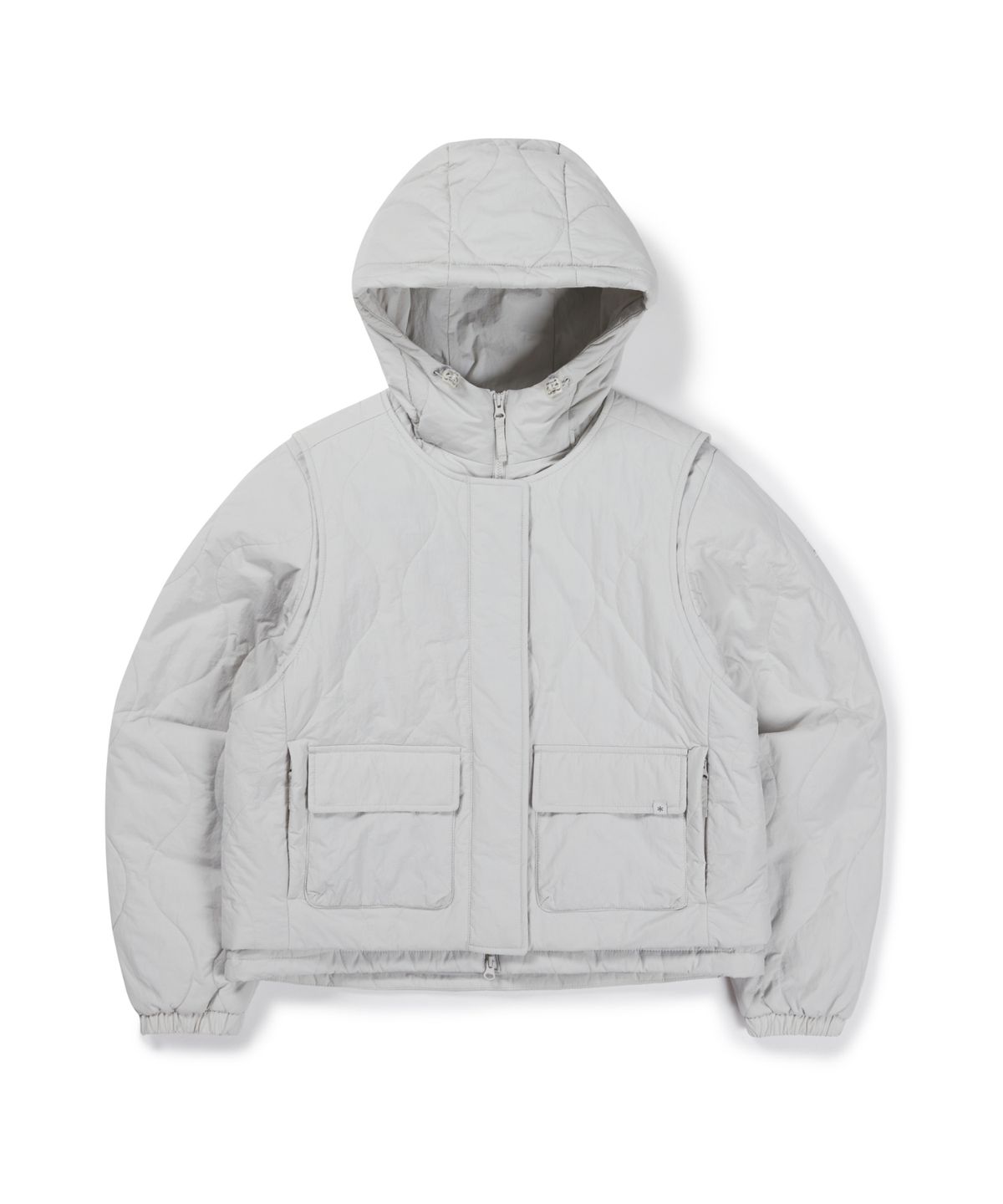 스노우피크 어패럴(SNOWPEAK APPAREL) 경량 타슬란 여성 2IN1 씬클라우드 자켓 (S26WWLPJ45) Stone Gray