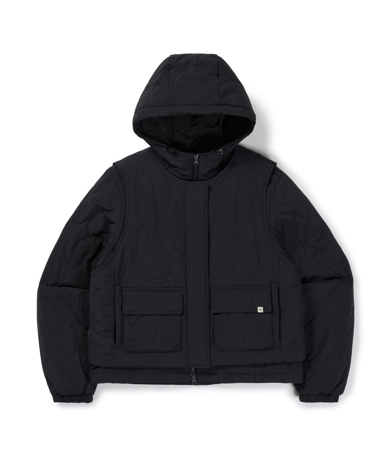 경량 타슬란 여성 2IN1 씬클라우드 자켓 (S26WWLPJ45) Black