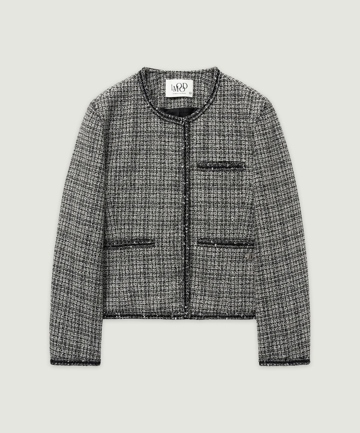 엘무드 우먼(LMOOD WOMEN) CELEBRITY Tweed Jacket Grey