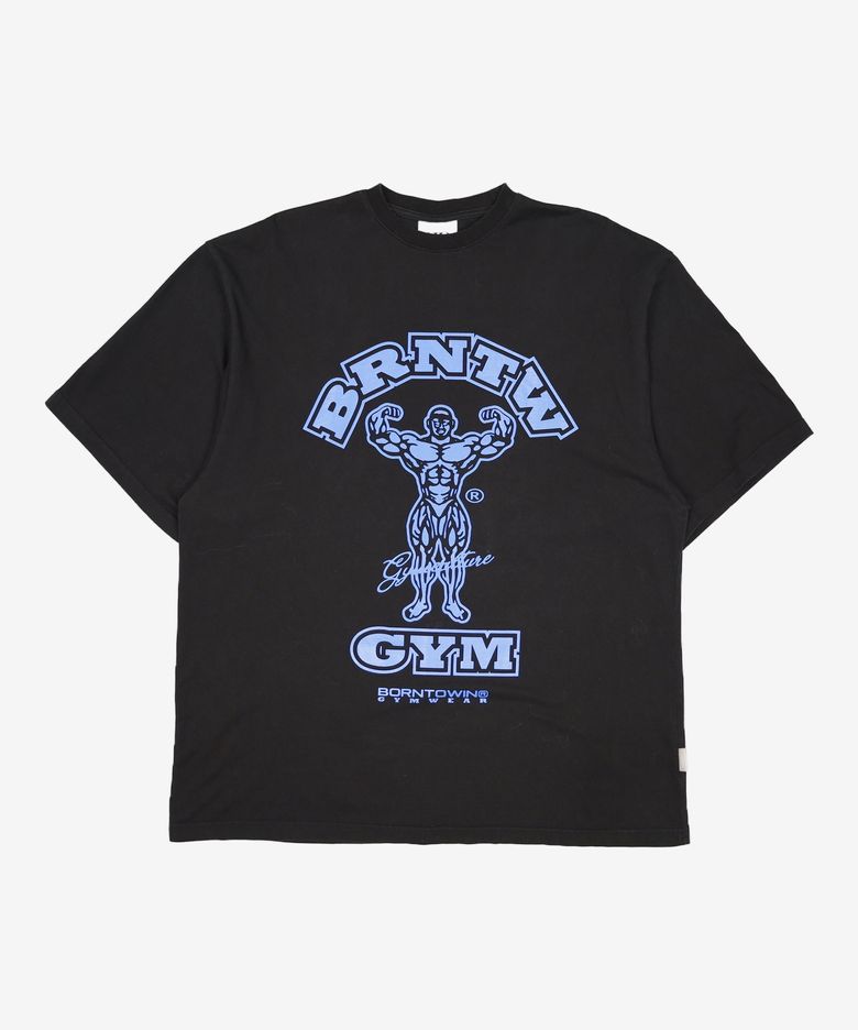 RAISEBORN OVER FIT T-SHIRTS [BLACK BLUE] 2