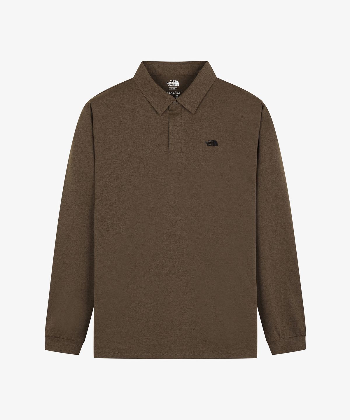 노스페이스(THE NORTH FACE) NT7QS55L 이지데이 긴팔 폴로 티셔츠 DARK BROWN