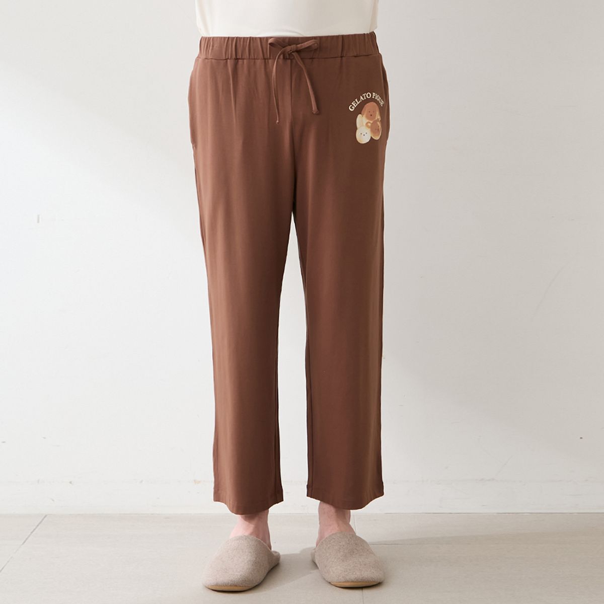 젤라또 피케(GELATO PIQUE) [HOMME] 애니멀 브레드 원포인트 롱 팬츠 PMCP264338