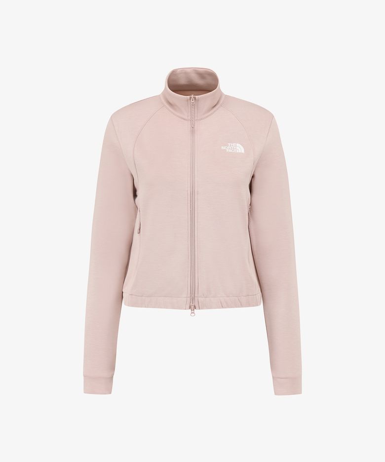 NJ5JS80L 여성 드레이프 집업 GRAYISH PINK