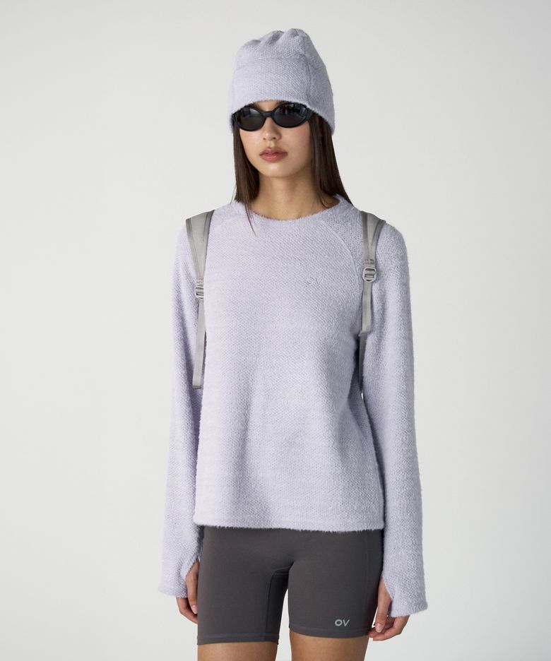 VentFleece LONG SLEEVE TEE (LIGHT PURPLE)