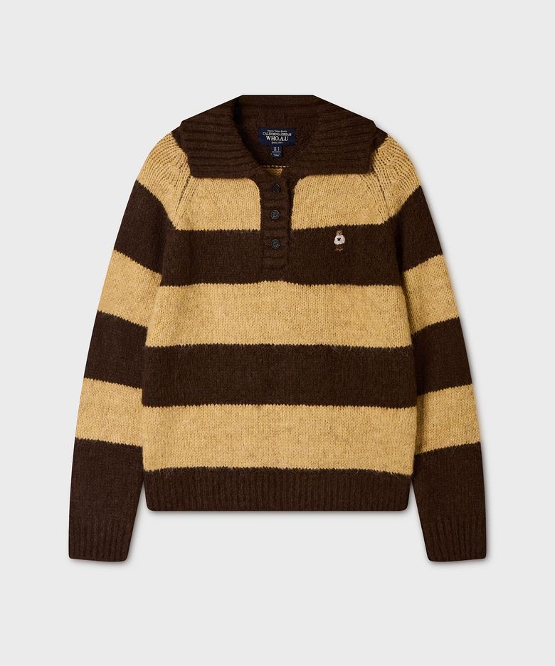 Steve Bokasi Button Collar Pullover / WHKAG4T22F