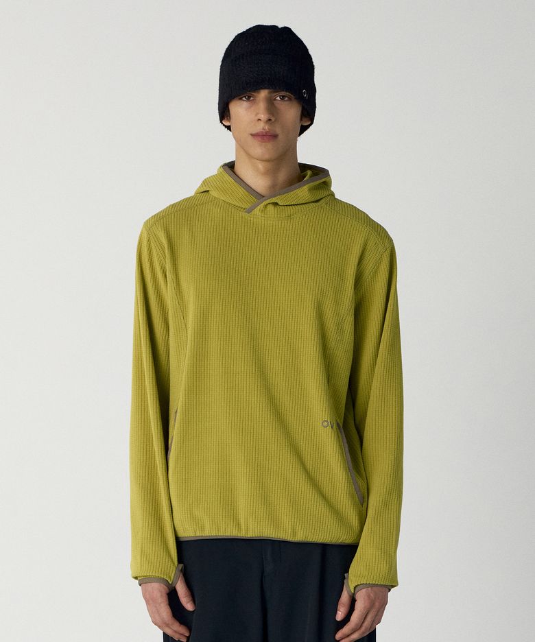 Technol-OV™ GRID FLEECE HOODIE (OLIVE)