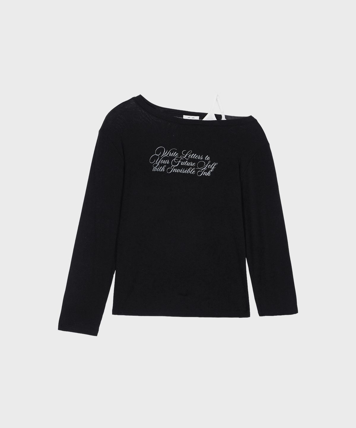 알키알카(ALKI ALKA) Cami Layered Lettering Tee (Black)_ALKAS01556