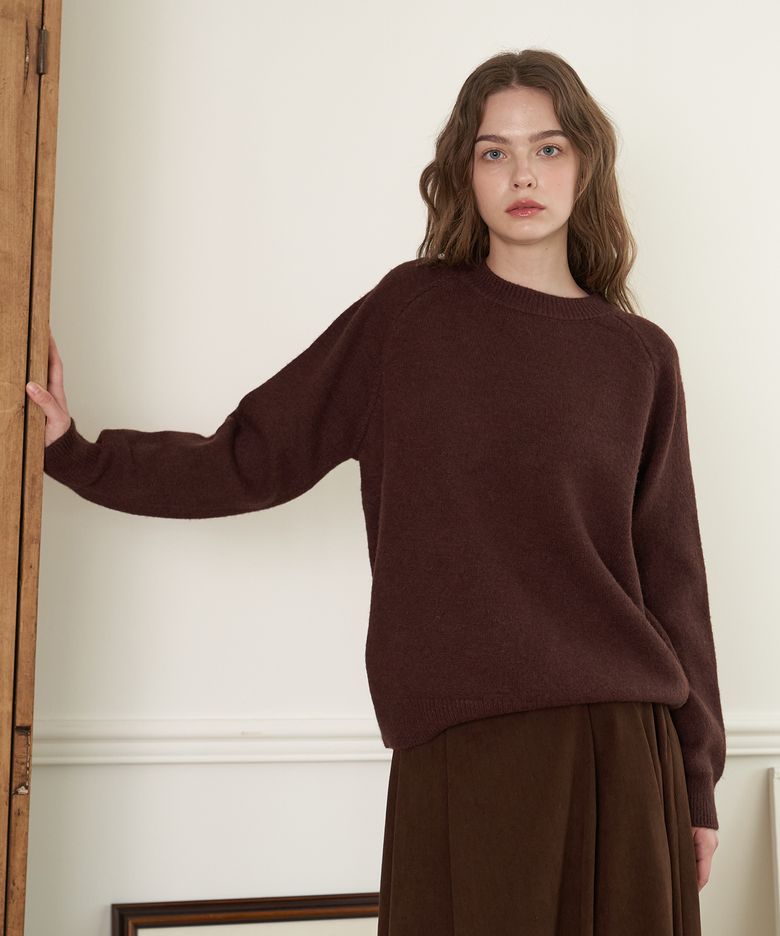 Soft Hairy Round knit - BG
