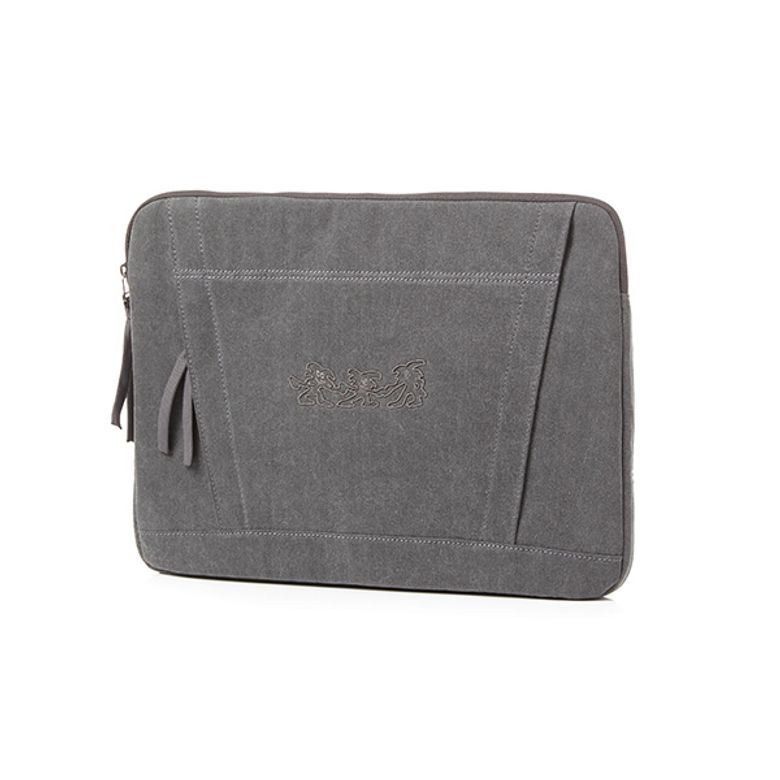 ADD ON ESS TRIPLETS 랩탑 파우치 DUSTY CHARCOAL UX1B3005