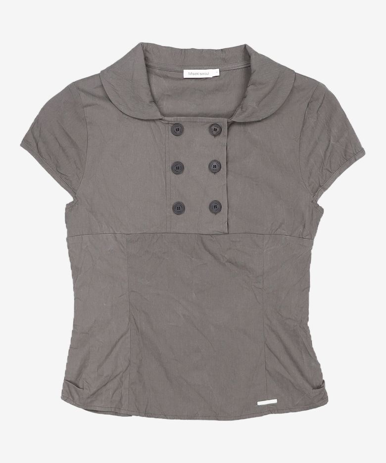 Double button shirts top FREE