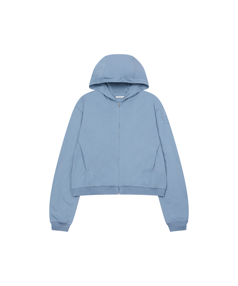 BCG ZIP-UP HOODIE BLUE