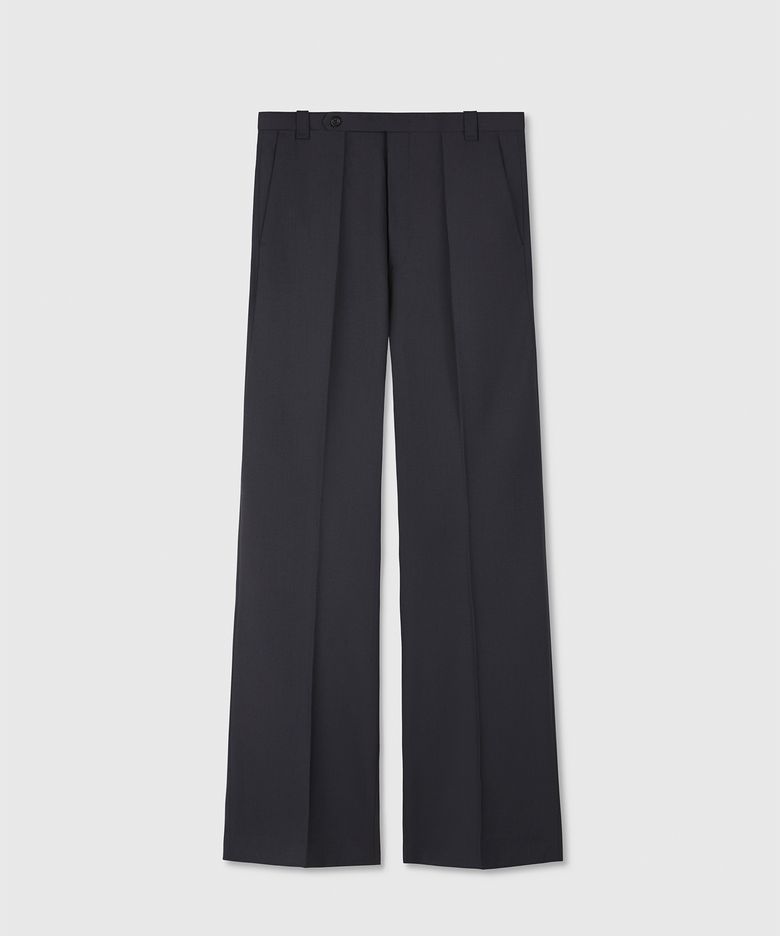 FONTA WOOL DRESS TROUSERS GALENA GREY