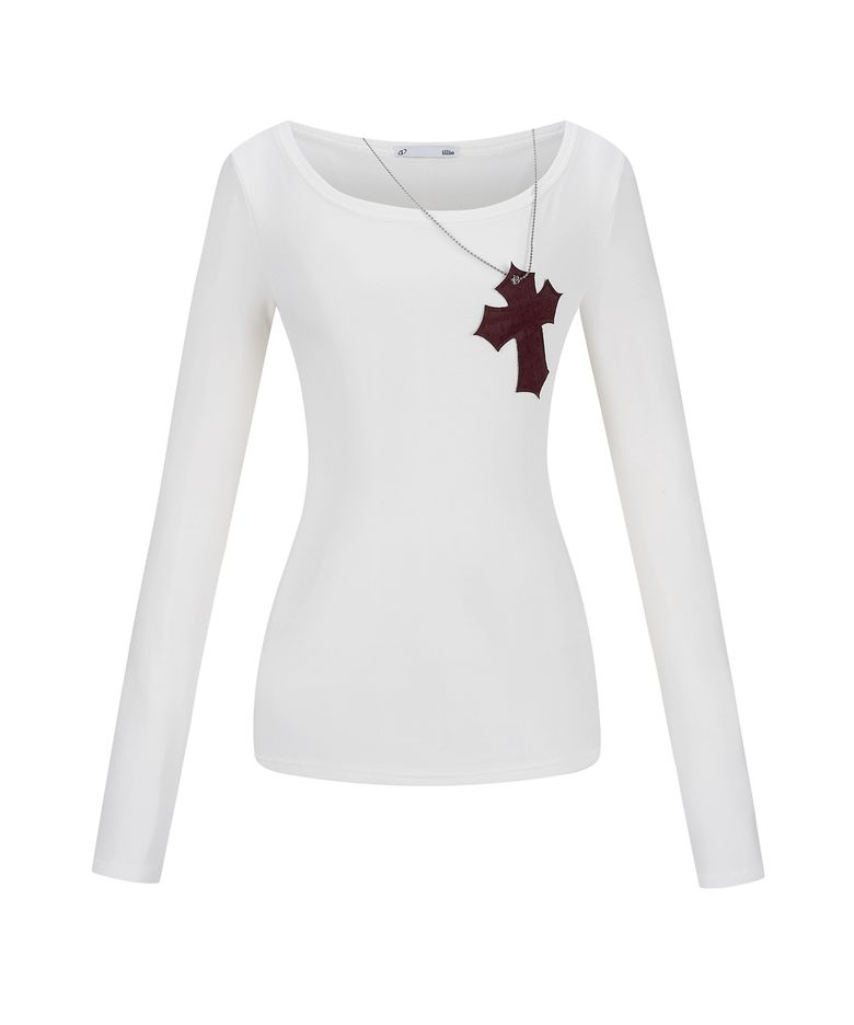Ivory New cross necklace top