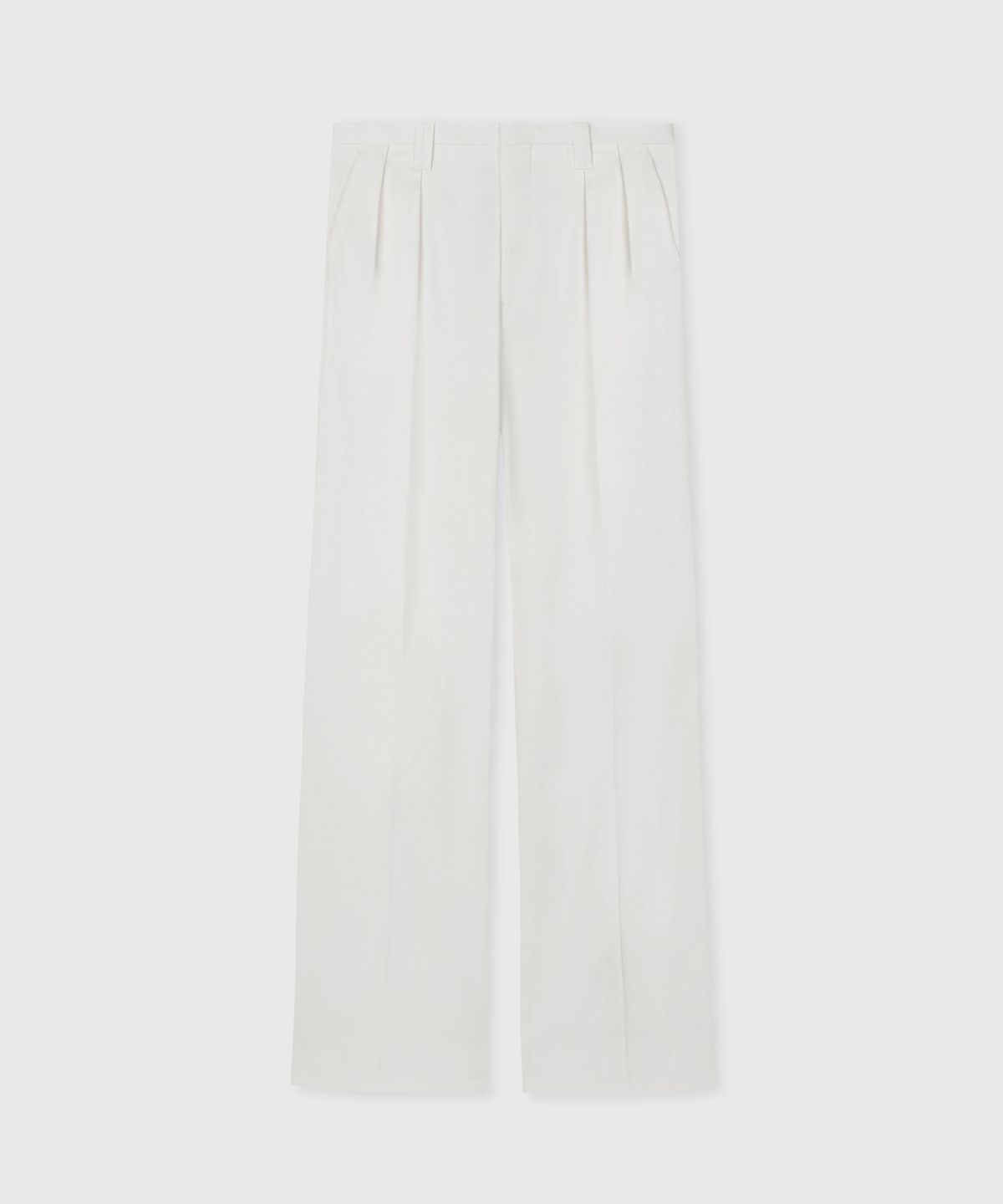 타일레(TAILLE) KILT TAILORED COTTON TROUSERS SAIL WHITE