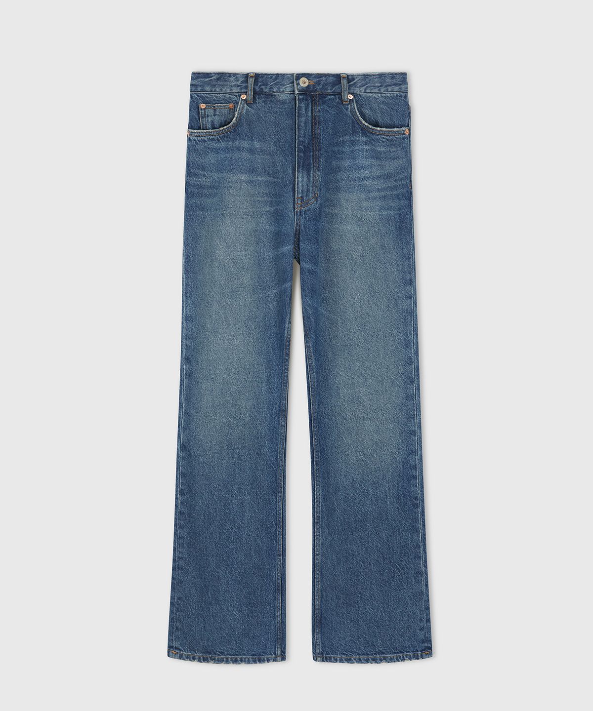 타일레(TAILLE) RIVAGE WASH BOOTCUT DENIM PANTS BAY BLUE
