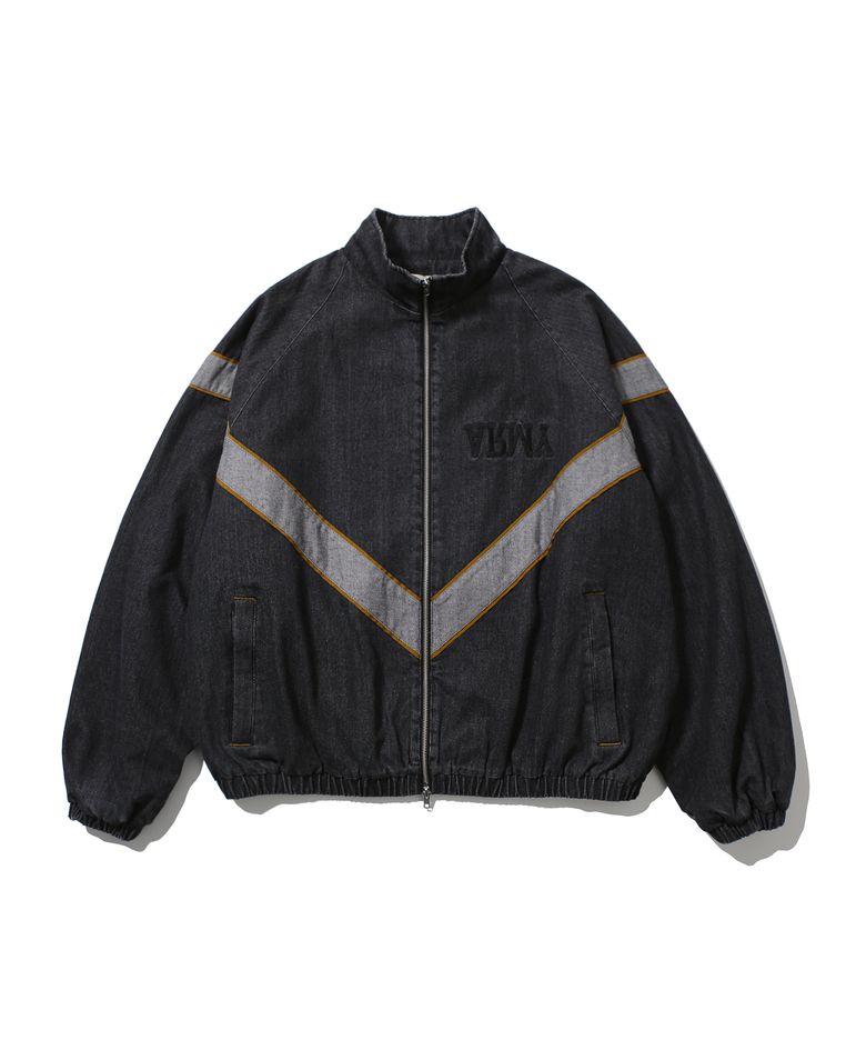 IPFU Track Denim Jacket - Washed Black